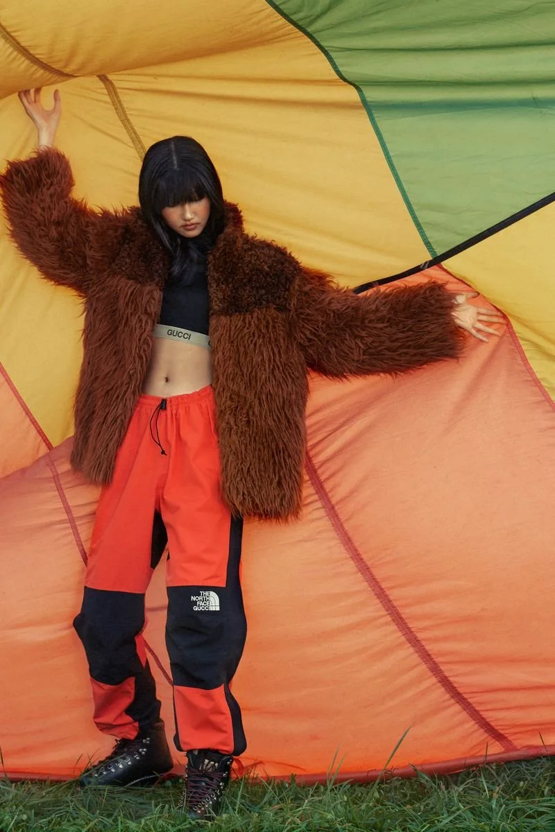 Gucci x The North Face Balloon Ride in Harper's Bazaar Mexico